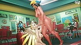 Futa Pharah Jerking Of On Mercy snapshot 8