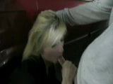 He is fucking a blonde milf in a garage snapshot 8