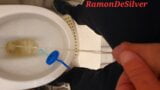 Master Ramon has to quickly piss his golden nectar into the bowl snapshot 2