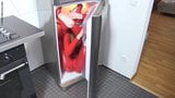 Flexible woman red latex catsuit redhead snapshot 19