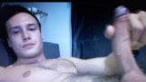 Muscle Russian dude jerking huge uncut cock snapshot 2