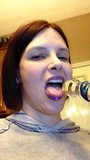 Long Tongue  Glass Dildo snapshot 6