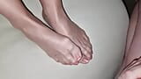 Cum on pearl france toenails in nylon snapshot 3