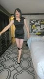 sexy stephanie cd cums in black dress snapshot 4