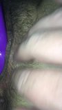 Close up as she teases her hairy cunt snapshot 10