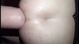 21in long 3.8 wide massive dildo pegging session. snapshot 10