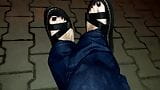 my platform sandals - night walk with black painted toes snapshot 15