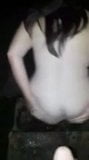 Naked Woman Pissed on At Night snapshot 5