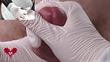 Medical water features - Nurse POV - white latex gloves glans handjob snapshot 12