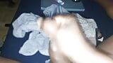 Cumshot on Granny Dirty Panties snapshot 1