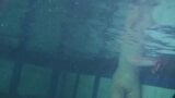 Siskina and Polcharova strip nude underwater snapshot 4