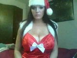 Smoking Hot Brunette Camgirl( Busty Winter ) X-Mas Tits snapshot 1