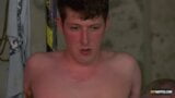 Blindfolded bound twink dick stroked by daddy Sebastian Kane snapshot 3