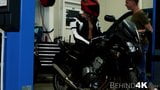 Homosexual biker bare fucks a young and gorgeous mechanic snapshot 3