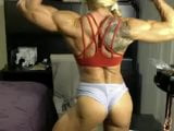 blond muscular woman shows her nude body snapshot 3