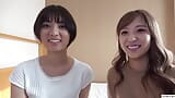 Playing private parts show and tell with two Japanese wives snapshot 1