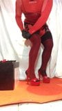 Sissy Red and Black she plays ass fuck with her toys 5 snapshot 8