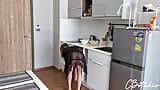 Anal duro con la esposa del hermano mientras cocina el desayuno snapshot 2