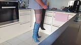 I had to jerk off again and cum in my hot Identita boots. snapshot 7