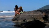 Lesbian sex on the beach for Carol Sampaio and Ane Ferrari snapshot 19