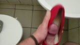 Fucking and cum open toe red heels snapshot 11