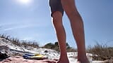 Winter Beach DILF Cock and Cum snapshot 2