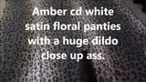 Ambercdgurl sexy ass white satin panty bang!!! snapshot 1