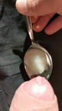 fresh and creamy cum on spoon snapshot 8