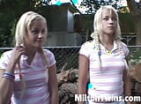 Milton Twins Urinating Outdoors snapshot 2