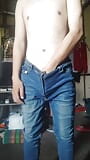 Wearing jeans with a jerk like a fin snapshot 1