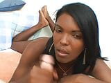 Ebony babe enjoys hardcore interracial sex snapshot 8