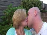 Chubby blonde mature nailed in the backyard snapshot 1