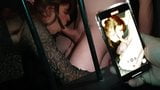 3 some with tgirls gigi and april in the cage at a sex club snapshot 3
