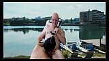 Kompletny film 4k - gorące golenie nad jeziorem z Adamandeve i Lupo snapshot 4
