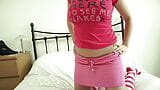 Hot babe wear this sexy baby doll and she is proud about it snapshot 1