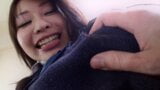 Fofa estudante japonesa com buceta peluda recebe creampie snapshot 2