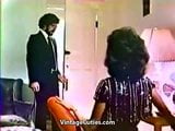 Ebony MILF Masturbates in Front of Man (1970s Vintage) snapshot 1