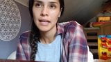 Latina squeezes milk from a tit for Youtube snapshot 10