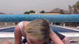 Povbtich - Afternoon cum swallow by the pool snapshot 3