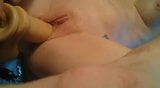 view from underneath when using my flesh dildo snapshot 3