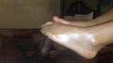 Light skinned ebony footjob until explode snapshot 2