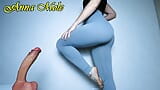 Huge Dildo in My Juicy Pussy, PAWG in Leggings Rides Big Dildo Slowly Anna Mole snapshot 3