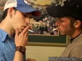 Christian Taylor and Kenny Crusoe smoke cigars during BJ snapshot 5