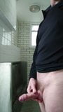 Public restroom wank and cumshot snapshot 9