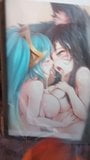 Ahri x sona yuri lésbica cum tributo liga de lendas snapshot 9