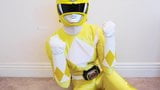 Yellow Ranger Masturbates snapshot 2