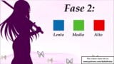 Spanish JOI Demon Slayer, masturbation training game. snapshot 12