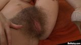 Extremely hairy Erin Eden in purple mini dress snapshot 12