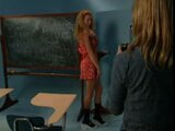 Lusty blond female photographer seduces cute teen in her studio snapshot 6