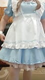 Sissy maid after cleaning decided to play with her small dick snapshot 2